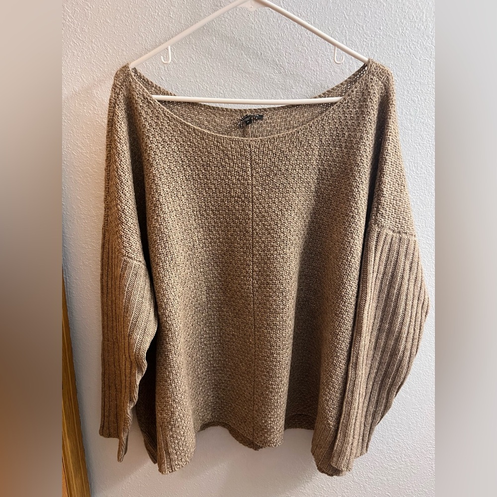 Eileen Fisher Taupe Yak/Wool Sweater